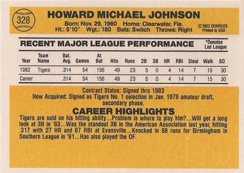 Howard Johnson  baseball card collectible - Main Image 2
