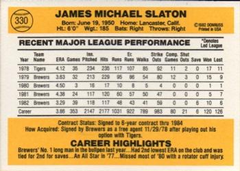 Jim Slaton  baseball card collectible - Main Image 2