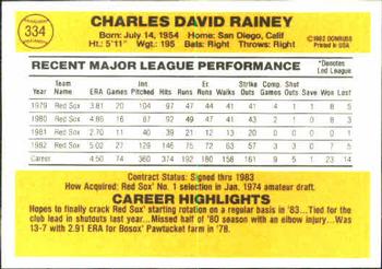 Chuck Rainey  baseball card collectible - Main Image 2
