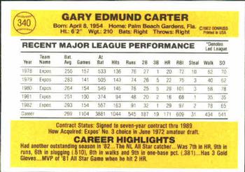Gary Carter  baseball card collectible - Main Image 2