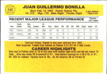 Juan Bonilla  baseball card collectible - Main Image 2