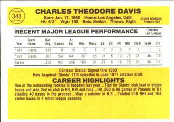 Charles Davis  baseball card collectible - Main Image 2