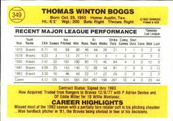 Tommy Boggs  baseball card collectible - Main Image 2