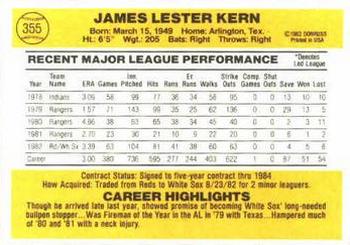 Jim Kern  baseball card collectible - Main Image 2