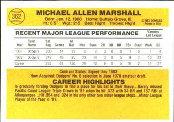 Mike Marshall  baseball card collectible - Main Image 2