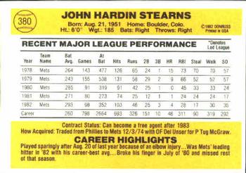 John Stearns  baseball card collectible - Main Image 2