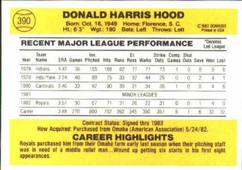 Don Hood  baseball card collectible - Main Image 2