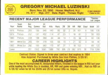 Greg Luzinski  baseball card collectible - Main Image 2
