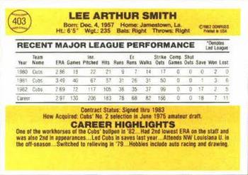 Lee Smith  baseball card collectible - Main Image 2