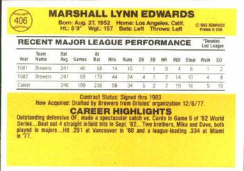 Marshall Edwards  baseball card collectible - Main Image 2