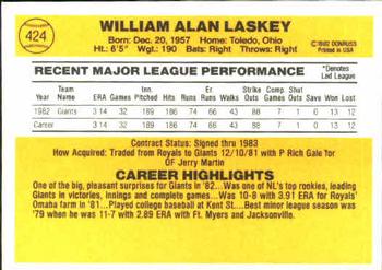 Bill Laskey  baseball card collectible - Main Image 2
