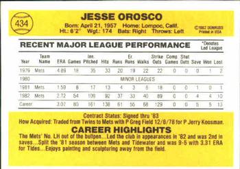 Jesse Orosco  baseball card collectible - Main Image 2
