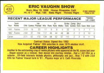 Eric Show  baseball card collectible - Main Image 2