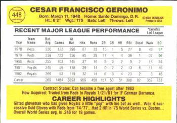 Cesar Geronimo  baseball card collectible - Main Image 2