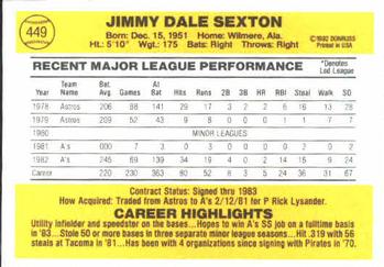 Jimmy Sexton  baseball card collectible - Main Image 2