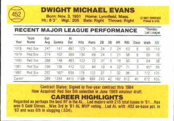 Dwight Evans  baseball card collectible - Main Image 2