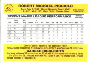 Rob Picciolo  baseball card collectible - Main Image 2