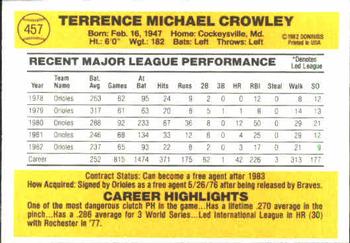 Terry Crowley  baseball card collectible - Main Image 2
