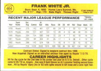 Frank White  baseball card collectible - Main Image 2