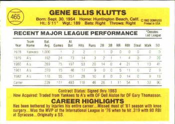 Mickey Klutts  baseball card collectible - Main Image 2