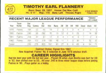 Tim Flannery  baseball card collectible - Main Image 2