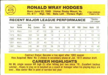 Ron Hodges  baseball card collectible - Main Image 2
