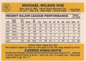 Mike Ivie  baseball card collectible - Main Image 2