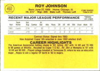 Roy Johnson  baseball card collectible - Main Image 2