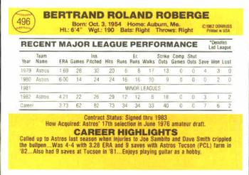 Bert Roberge  baseball card collectible - Main Image 2