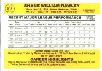 Shane Rawley  baseball card collectible - Main Image 2
