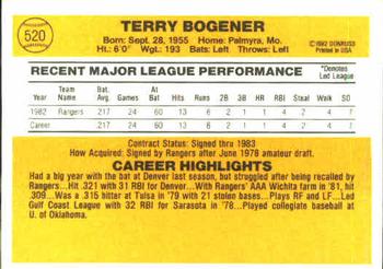 Terry Bogener  baseball card collectible - Main Image 2