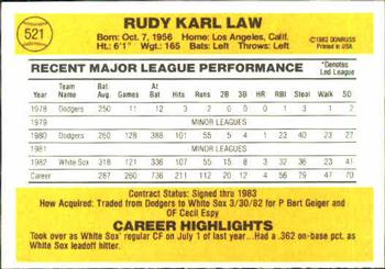 Rudy Law  baseball card collectible - Main Image 2