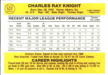Ray Knight  baseball card collectible - Main Image 2