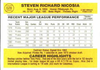 Steve Nicosia  baseball card collectible - Main Image 2