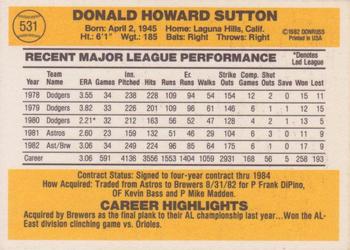 Don Sutton  baseball card collectible - Main Image 2