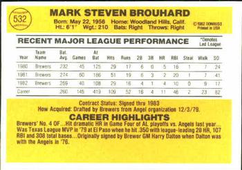 Mark Brouhard  baseball card collectible - Main Image 2