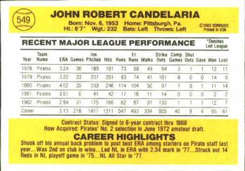 John Candelaria  baseball card collectible - Main Image 2