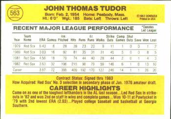 John Tudor  baseball card collectible - Main Image 2