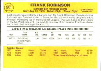 Frank Robinson  baseball card collectible - Main Image 2