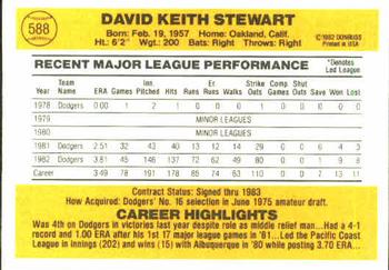 Dave Stewart  baseball card collectible - Main Image 2