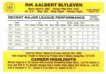 Bert Blyleven  baseball card collectible - Main Image 2