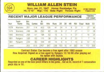 Bill Stein  baseball card collectible - Main Image 2