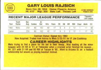 Gary Rajsich  baseball card collectible - Main Image 2