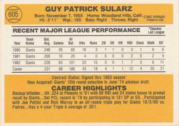 Guy Sularz  baseball card collectible - Main Image 2