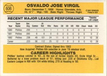 Ozzie Virgil  baseball card collectible - Main Image 2