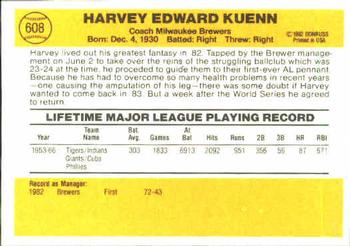 Harvey Kuenn  baseball card collectible - Main Image 2