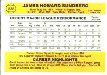 Jim Sundberg  baseball card collectible - Main Image 2