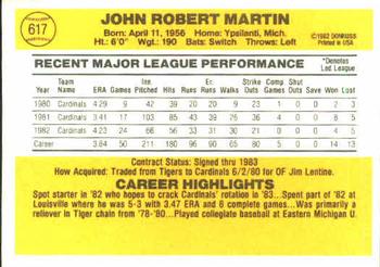 John Martin  baseball card collectible - Main Image 2