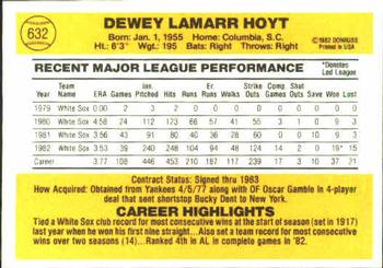 LaMarr Hoyt  baseball card collectible - Main Image 2