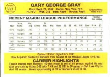 Gary Gray  baseball card collectible - Main Image 2